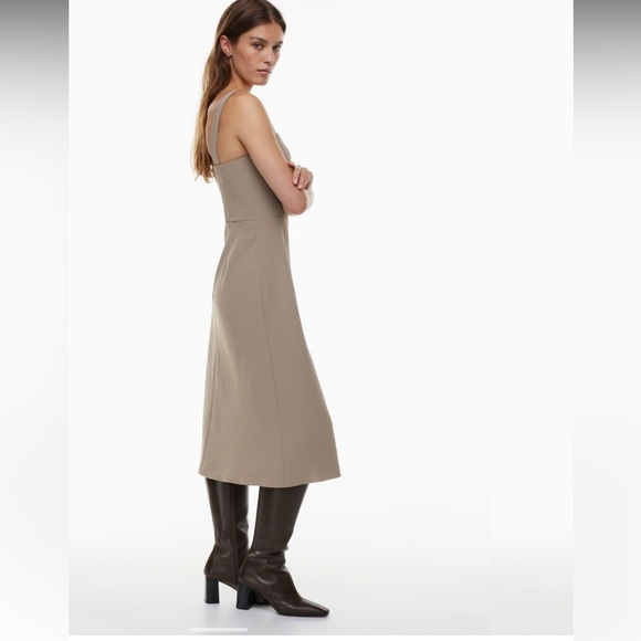 Aritzia Wilfred Aperature Dress in Nomad Taupe size 6 NWT - Picture 3 of 6